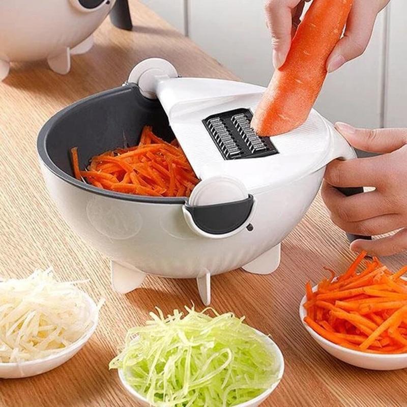 2-in-1-vegetable-cutter-drainer - Shop Online for Accessories, Home Decor and Kitchen Tools - lockandclock